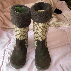 Authentic Coach boots in pristine used condition. Worn once. So Cute!
